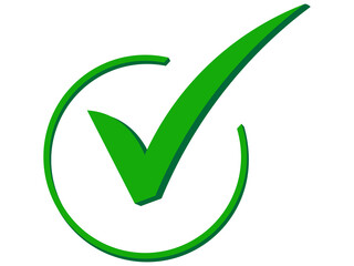 3D Green Tick Mark Icon PNG Transparent | Check Symbol Approved Badge. fily type png web, app check mark icon