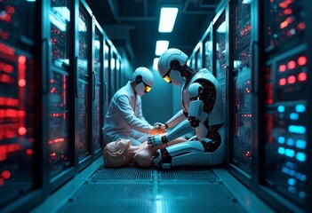 Character Data Center Art Close up