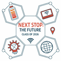 Future technology innovation network connection vector