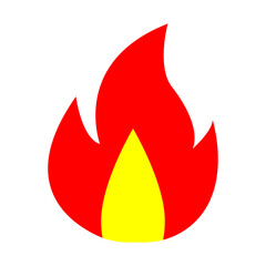 Flame Vector Flat Icon Design