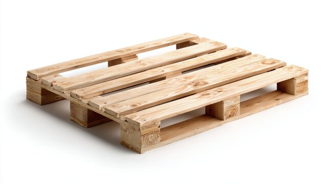 Ultra quality image of helles Holzbrett freigestellt auf wei&szlig;em Hintergrund.