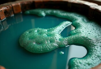 Alien Green Liquid Art Scene