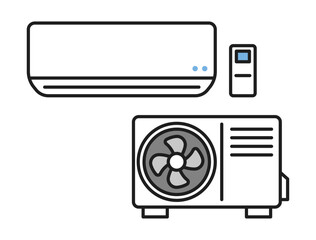 エアコンと室外機のセット