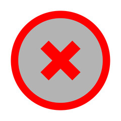 Close Vector Flat Icon Design