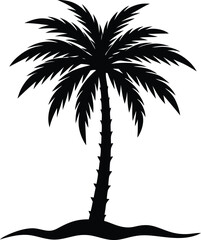Obraz premium palm tree silhouette