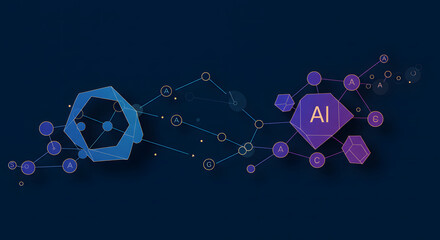 AI Technology Background Design: Futuristic Digital Intelligence