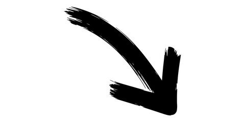 Hand-drawn Black Arrow Downloadable Vector Graphic