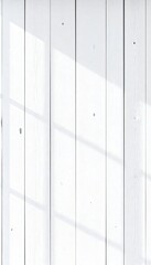 Whitewashed Wooden Planks Wall Texture with Sunlight Shadow Overlay