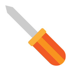 Screw Driver Vector Flat Icon Design
