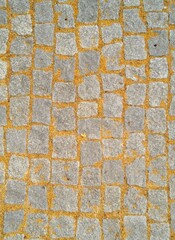 Old Granite Paving Stone Texture l Background 