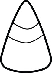 Candy Corn Halloween Treat, Festive Illustration