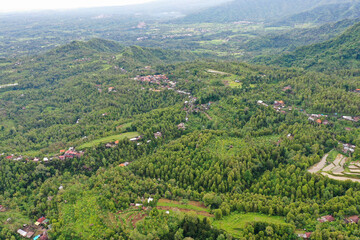 Forest-Covered Hills of North Bali Landscape