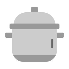 Cooking Pot Vector Flat Icon Design