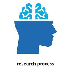 Research Process Vector icon which can easily edit or modify