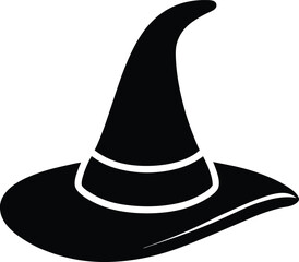 Witch's Hat Spooky Halloween Silhouette Design