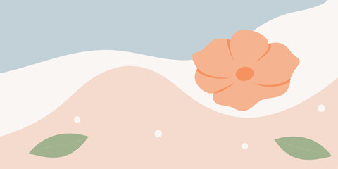 Cartoon illustration of a mother and baby's tiny pink feet, with a focus on their love and the mother's hand gently holding th