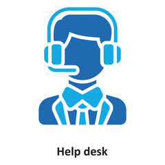 Help desk Vector Icon which can easily modify or edit