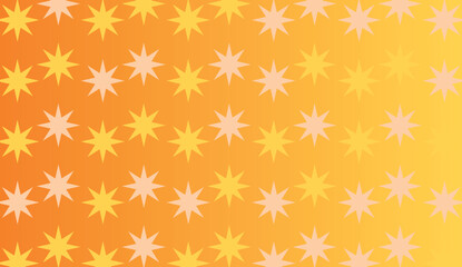 Seamless pattern with yellow floral vector illustration and flower decoration for spring and summer wallpaper on gold background