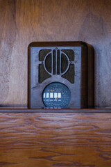 Opulent Art Deco interior architecture inside lobby, atrium or foyer on historic ocean liner style...