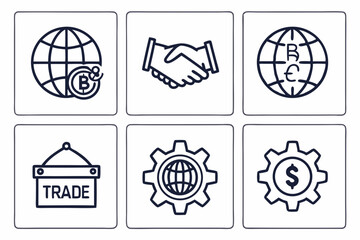 Fototapeta premium set of icons