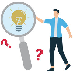 Businessman Discovering Innovative Solution