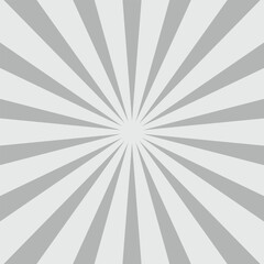 Pop Art white Sunburst Background with Halftone Dots. Retro Comic Burst Wallpaper for Superhero Text, Poster, or Vintage Cartoon Design.
