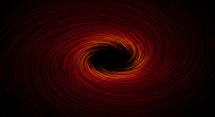 Abstract Red and Orange Swirling Vortex