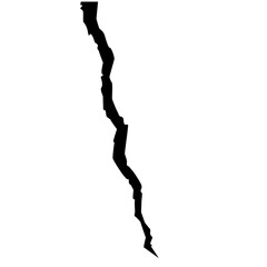 Split, crack and black hole, Surface crack, crack concrete wall, Earthquake