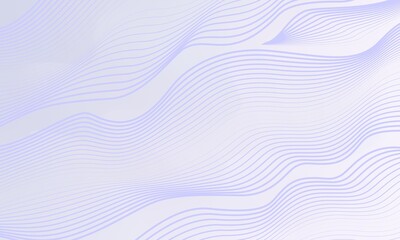Abstract Pastel Purple Wave Lines Background - Soft Modern Technology