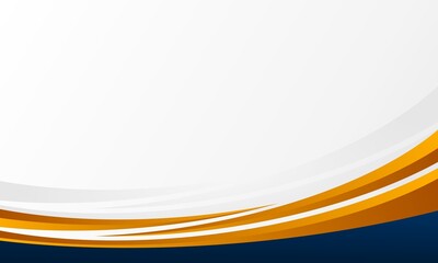 Modern Business Wave Border Background - Corporate Design Template