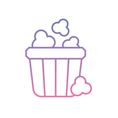 Popcorn Icon vector stock illustration
