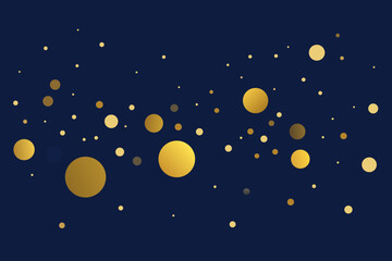 Fototapeta premium Celestial night sky illustration with the moon and stars, showcasing the dark cosmos and distant galaxies
