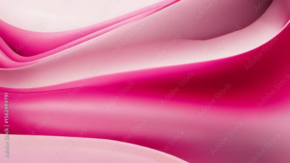 Poster a soft pink abstract background with flowing waves and a smooth gradient texture