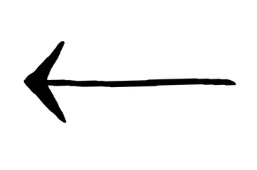 Arrow vector. Arrow grunge hand drawn design. Arrow grunge vector icon.