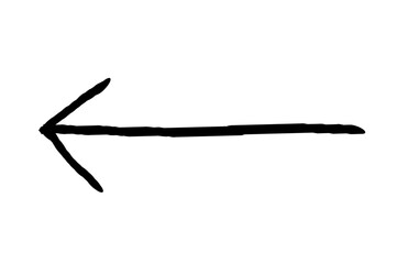 Arrow vector. Arrow grunge hand drawn design. Arrow grunge vector icon.