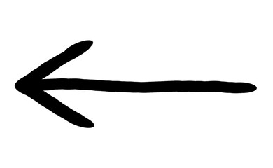 Arrow vector. Arrow grunge hand drawn design. Arrow grunge vector icon.