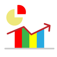 Market Share Chart Vector Glyph Icon Design