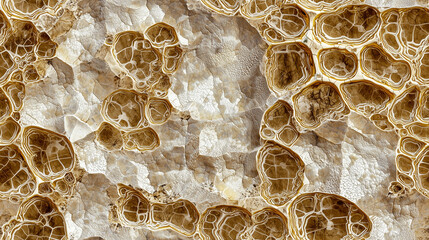 Seamless texture featuring intricate organic patterns in natural tones