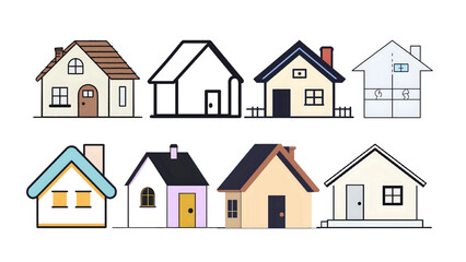house icon set