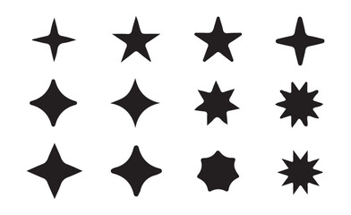 Vector Sparkles and Light Burst Elements – Isolated Icons