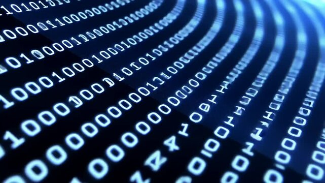Binary code digital background