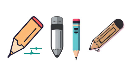 vector illustration of a pen