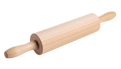 Rolling pin isolated on white background. 