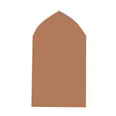 islamic window frame vector