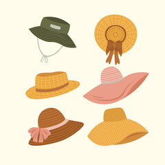 Hat Fashion Bohemian Interior Illustration