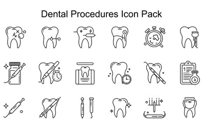 Dental Procedures Icon Pack