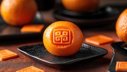 Carved orange, Asian-style