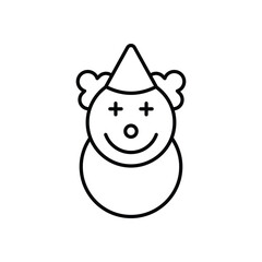 Clown Icon vector stock illustration