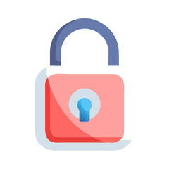 Stylized padlock icon on black backdrop demonstrating online security