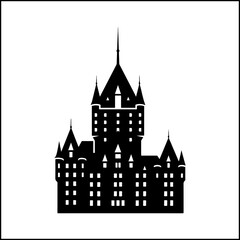 Fototapeta premium Parliament Hill Ottawa Silhouette Vector